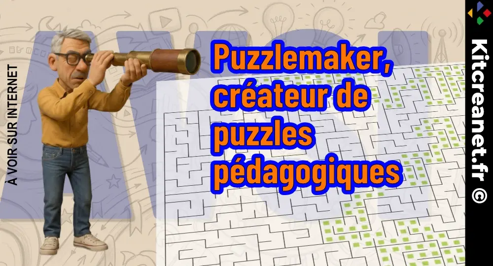 Puzzlemaker, l&rsquo;outil gratuit pour créer des puzzles pédagogiques