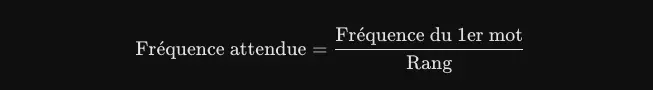 Formule de Zipf